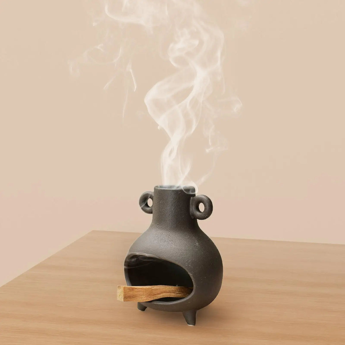 Handmade Ceramic Incense Burner – Palo Santo & Sage Bowl