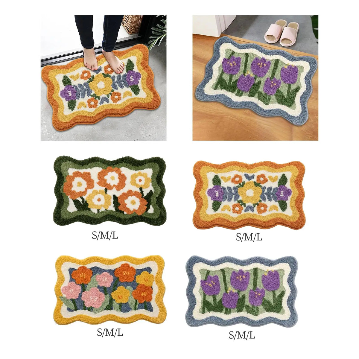 Soft Non-Slip Bathroom Rug Mat | Water-Absorbent Bath Carpet