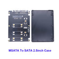 M.2 NGFF & mSATA to 2.5" SATA 3.0 SSD Adapter Enclosure