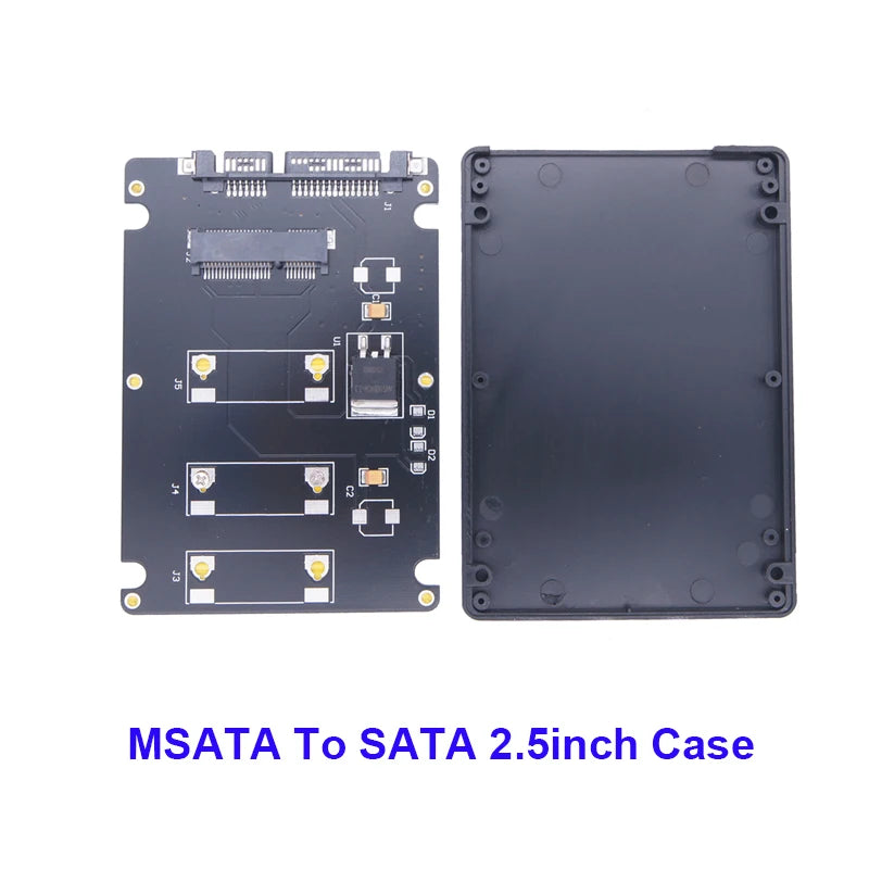 M.2 NGFF & mSATA to 2.5" SATA 3.0 SSD Adapter Enclosure