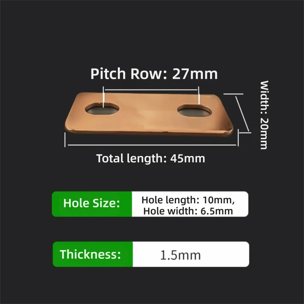 Copper Battery Busbar Connector M6 | 30Ah–300Ah Lithium