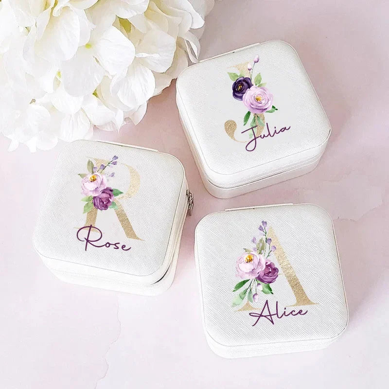 Custom Name Personalized Travel Jewelry Box | Gift