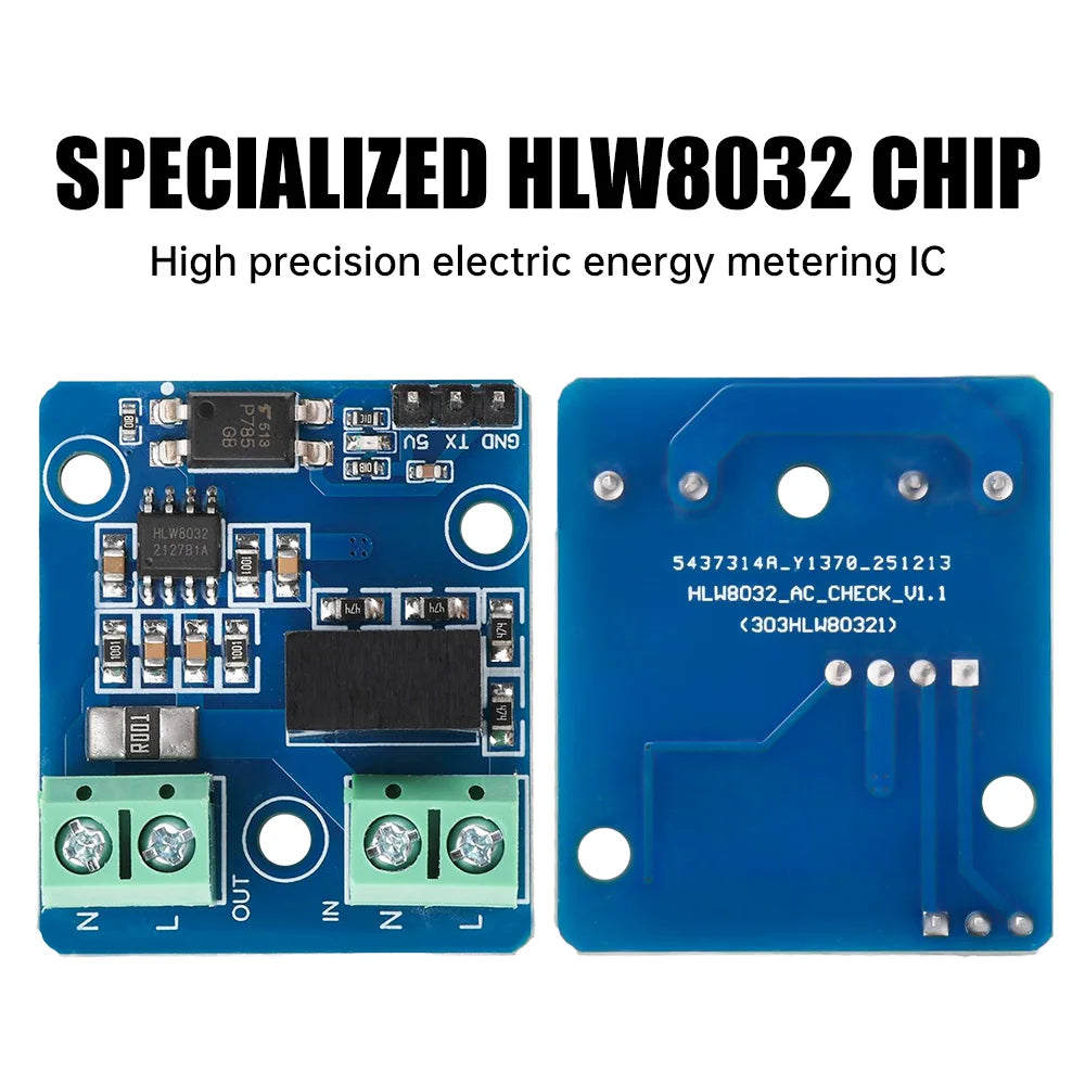 HLW8032 AC Voltage & Current UART Acquisition Module