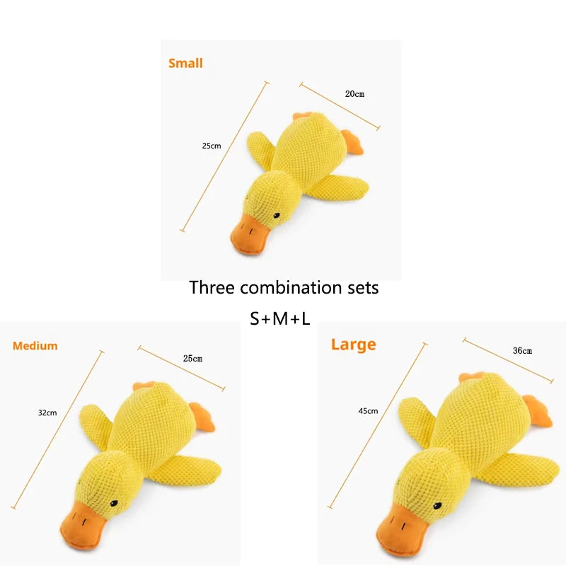 Stomping Duck Dog Plush Toy – Bite-Resistant Teeth Cleaning