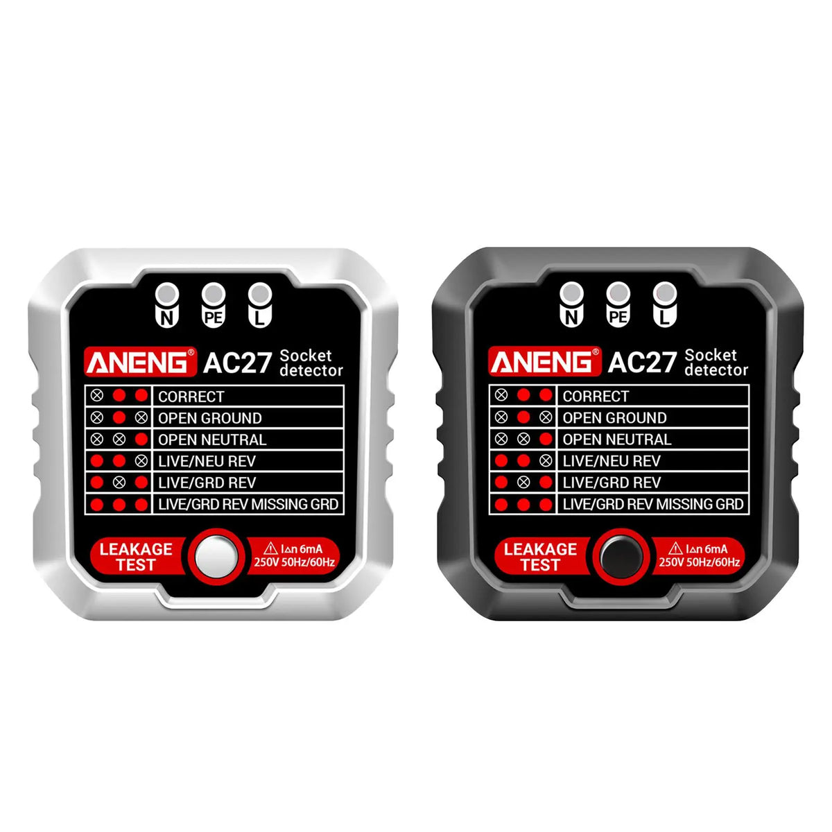 Digital Socket Tester – Voltage & Polarity Phase Checker
