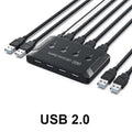OULLX 4x4 KVM Switch USB 3.0/2.0 – 4 Port Sharing Hub