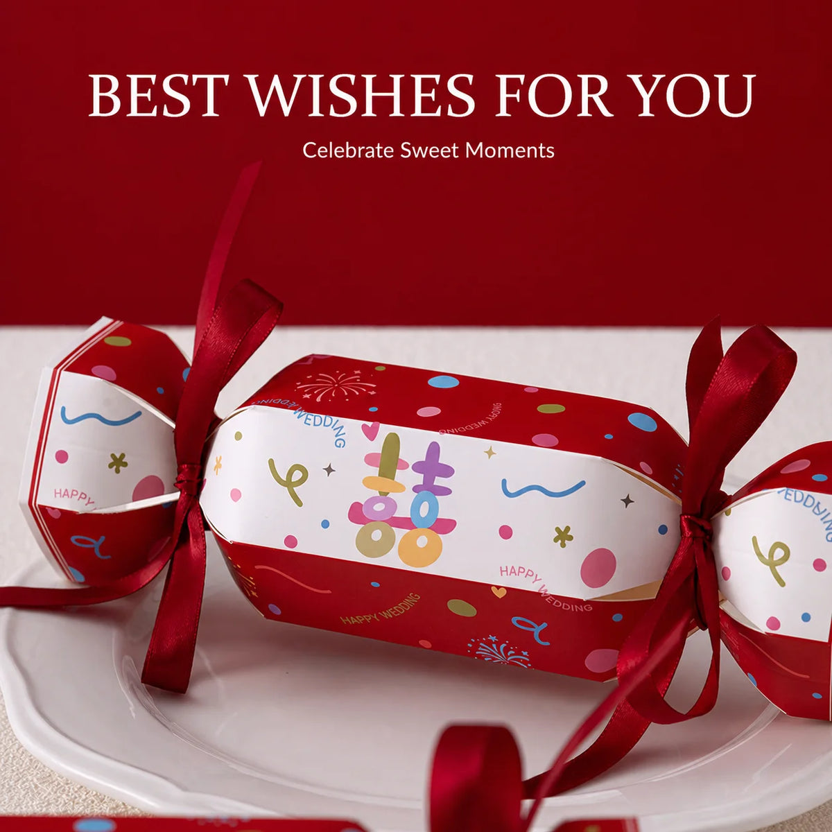 Wedding Favor Candy Box – Romantic Printed Gift Box