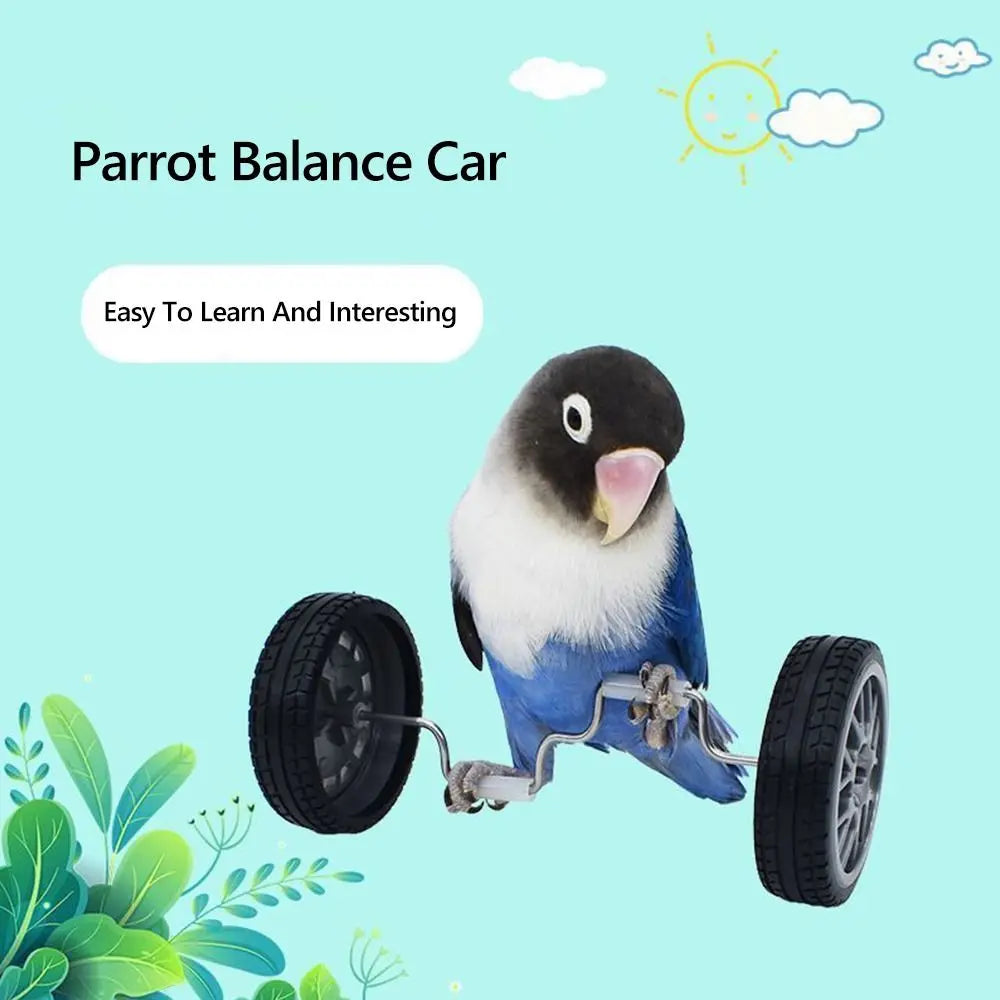 Parrot Balance Bike Toy for Budgie Cockatiel Lovebird Training