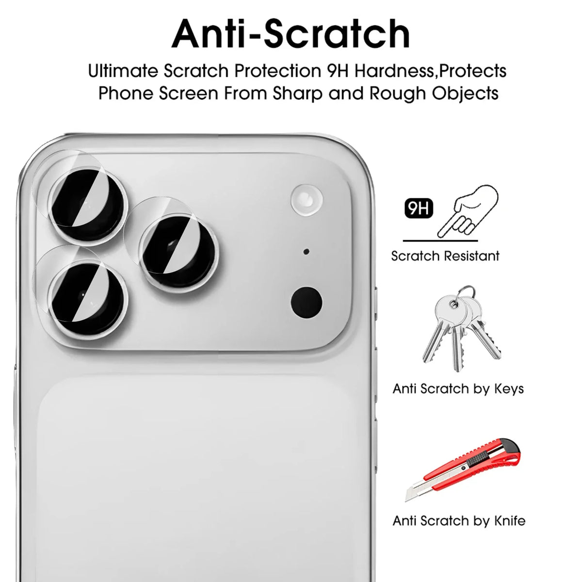 Tempered Glass Camera Lens Protector – iPhone 17 Pro Max & Air