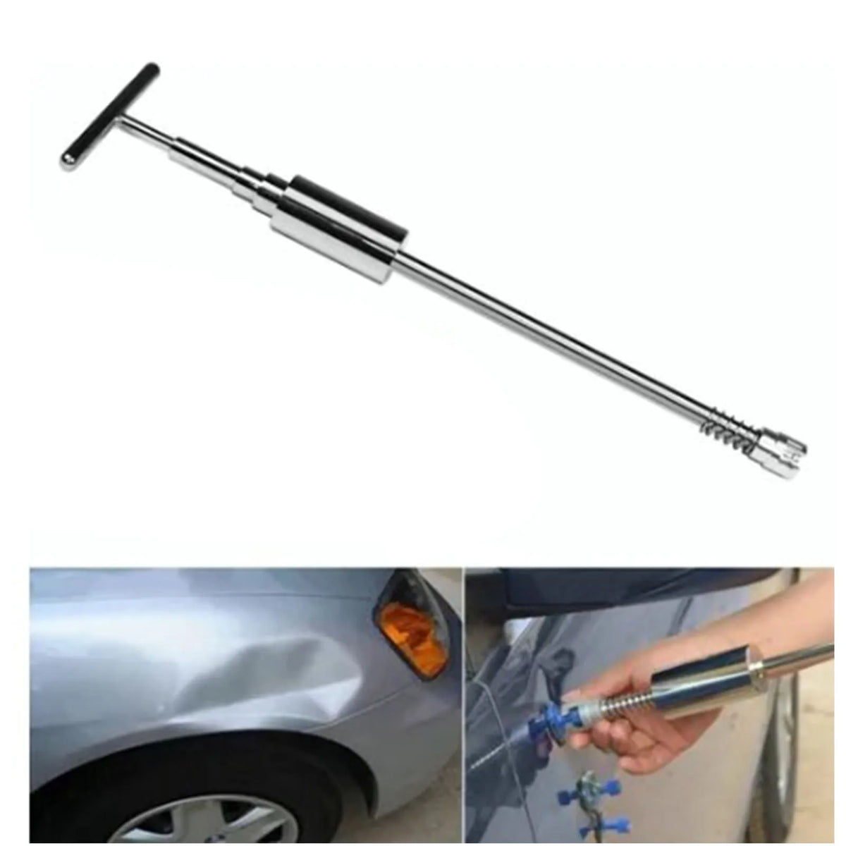 T-Bar Slide Hammer Dent Repair Kit with 12 Puller Tabs