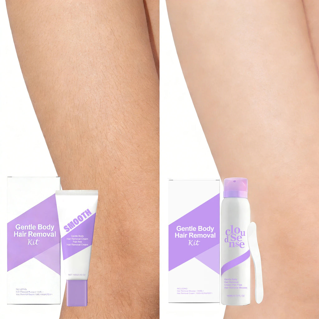 Gentle Hair Removal Cream Set – Body, Legs & Underarms
