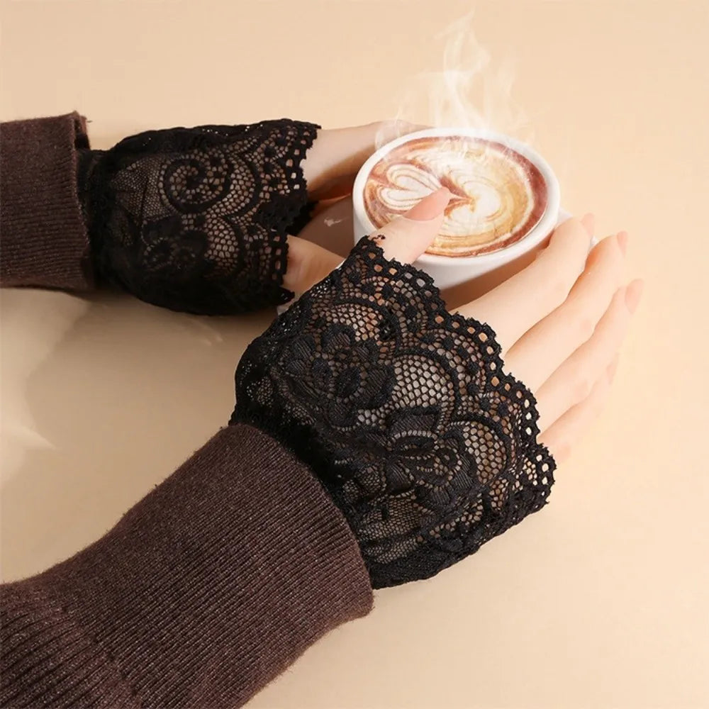 Women's Detachable Embroidery Fake Cuffs – Elegant Wristbands