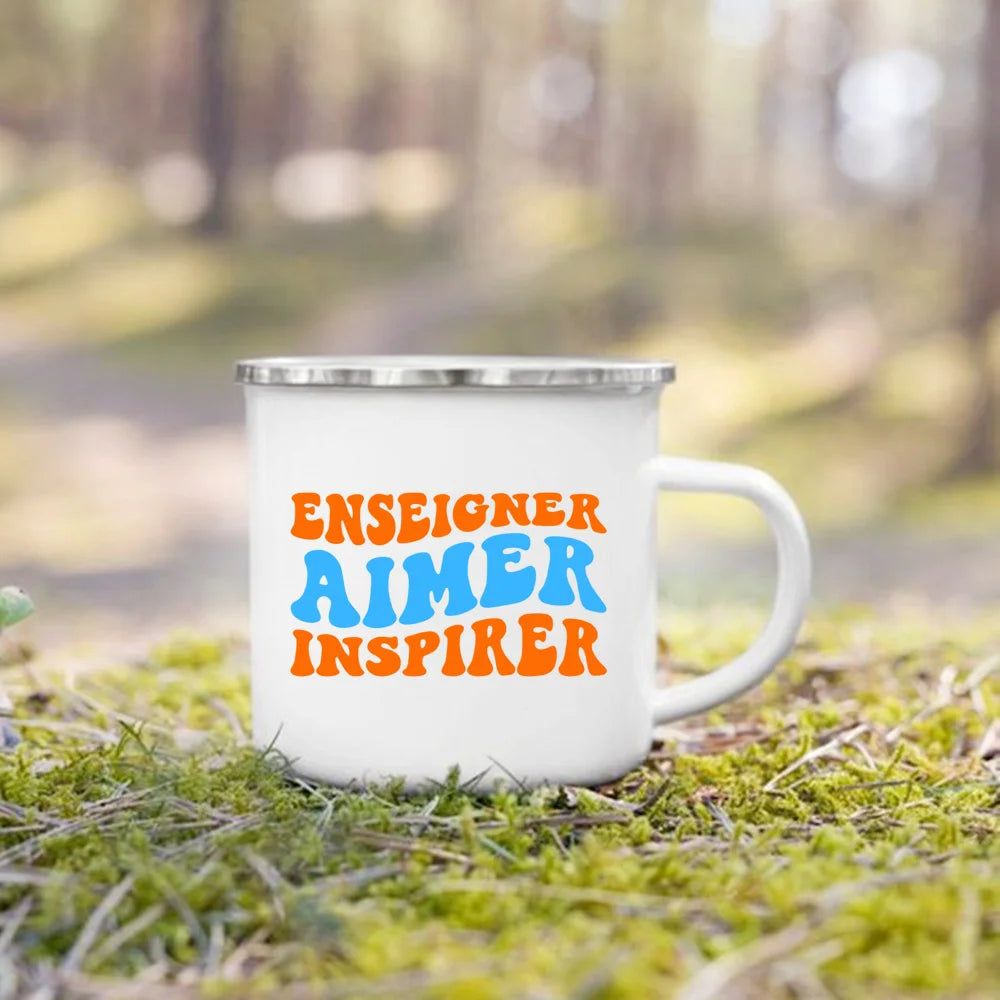 Teacher Appreciation Enamel Mug – Graduation Thank You Gift