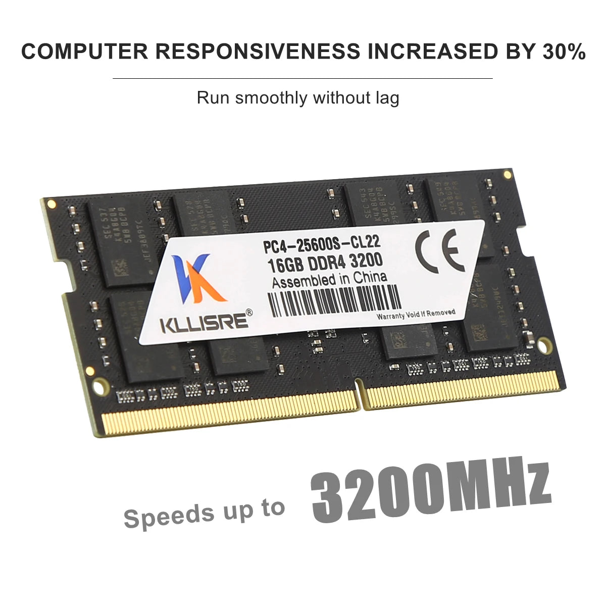 Kllisre DDR4 SODIMM 16GB 2666/3200MHz Laptop RAM Memory