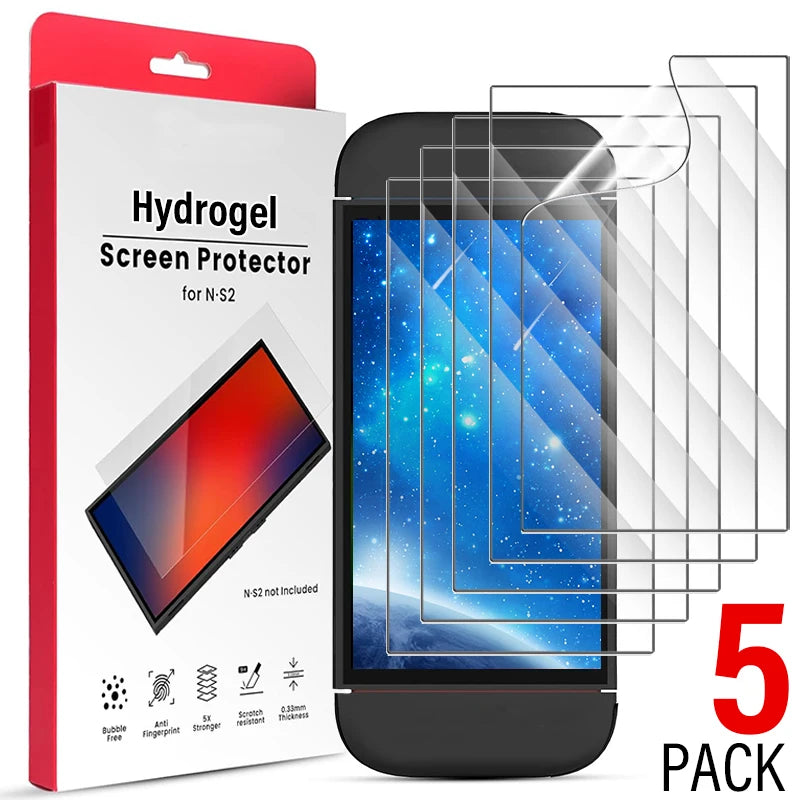 Nintendo Switch 2 Hydrogel Screen Protector – HD Full Coverage