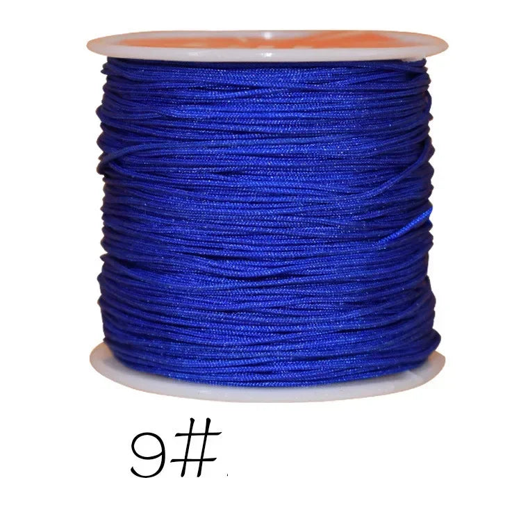 0.8mm Nylon Braided Cord Chinese Knot Macrame String 45M