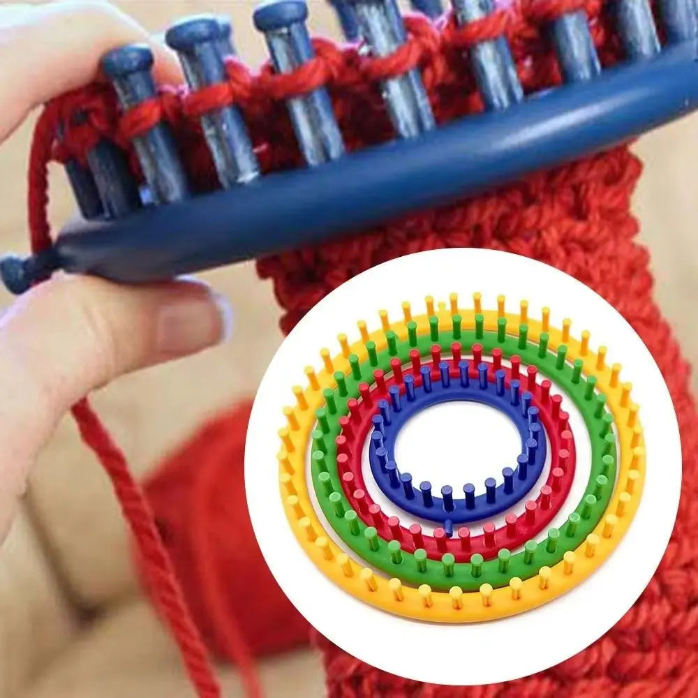 Round Knitting Loom Set – DIY Hats, Scarves & Shawls (4 Sizes)