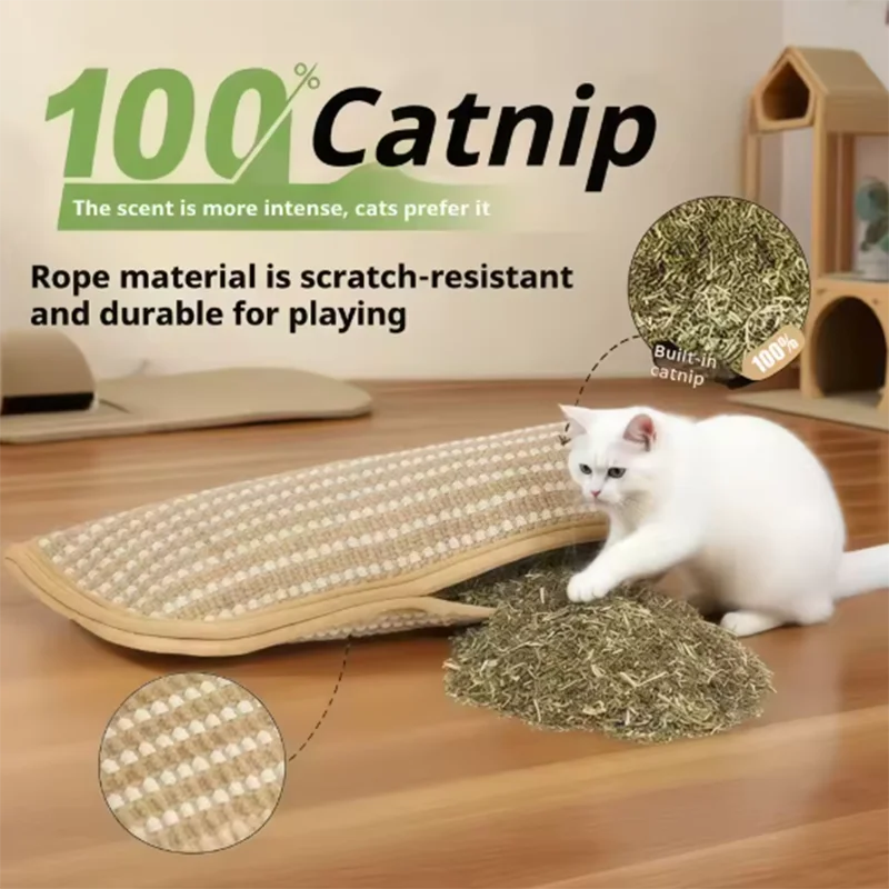 Cat Catnip Pillow Scratcher & Chew Toy – Kitten Claw Grinder