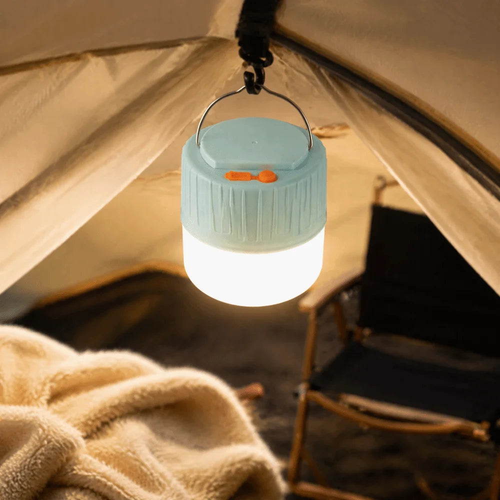 Solar USB Rechargeable LED Camping Lantern – IPX6 Waterproof