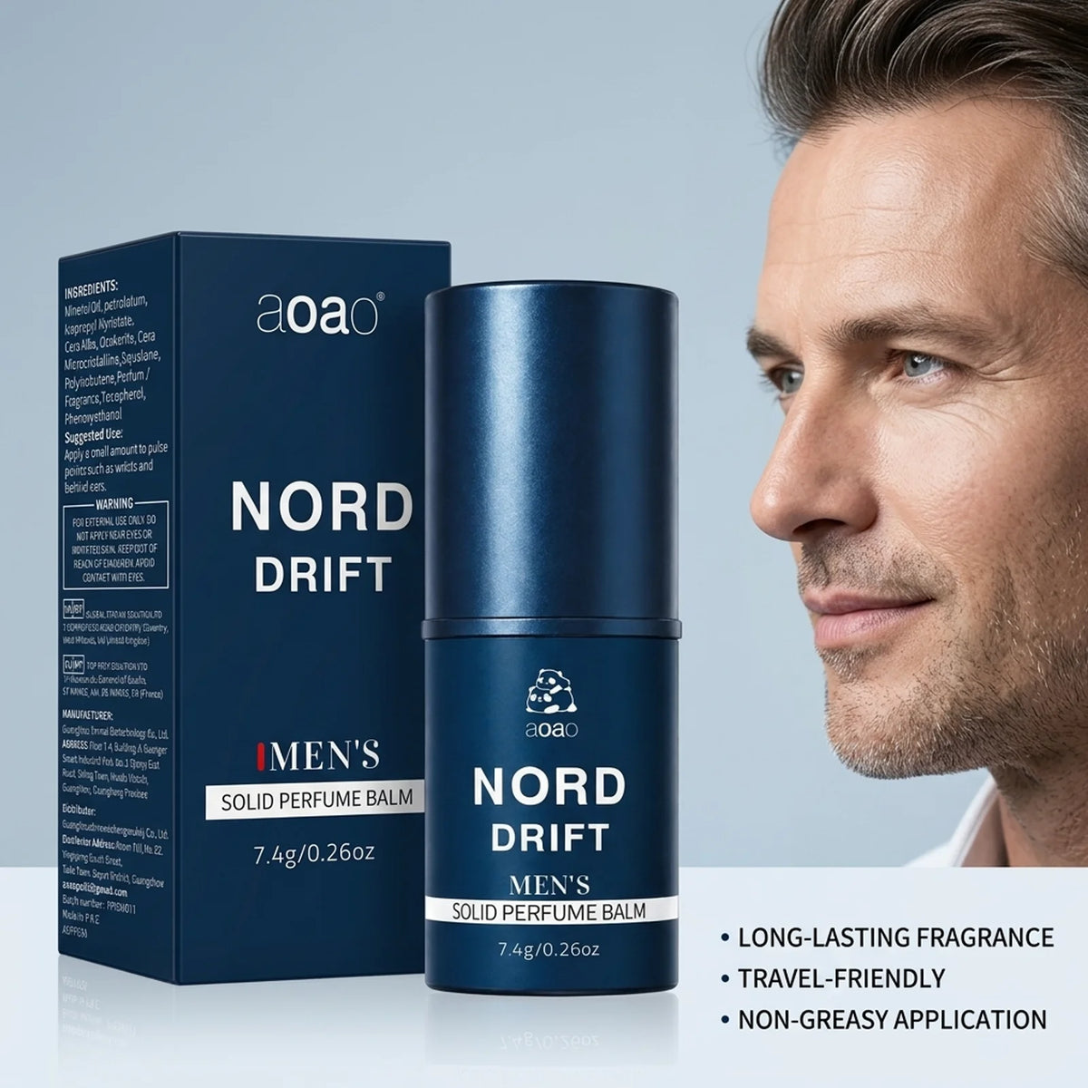 Portable Solid Cologne Balm for Men – Fresh Pocket Fragrance