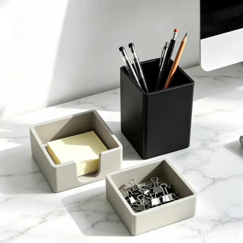 Silicone Desk Organizer Tray & Pen Holder | Desktop Caddy