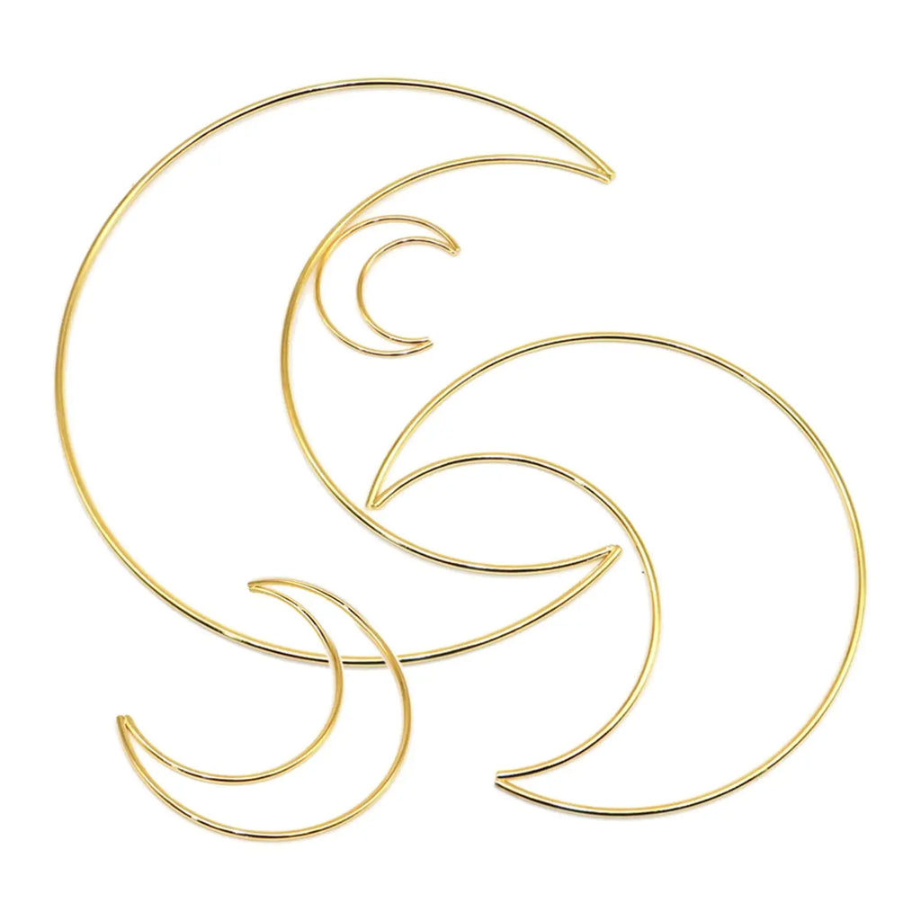 4-Piece Gold Metal Floral Hoops – DIY Wreath & Wall Hanging