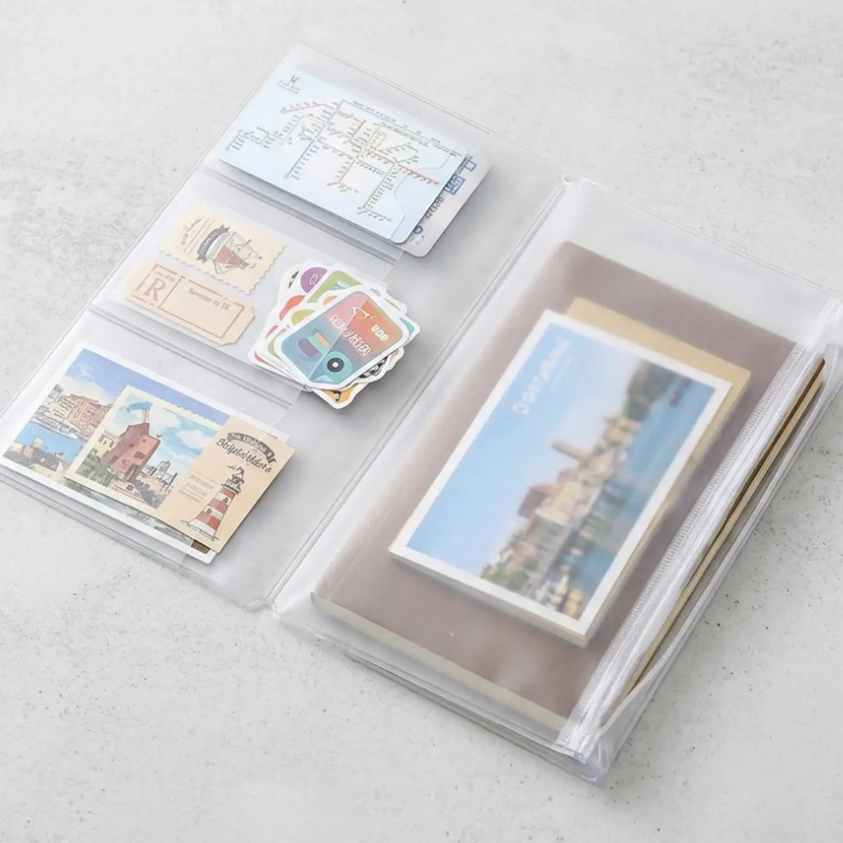 Transparent PVC Zipper Document Organizer Bag – 4 Sizes