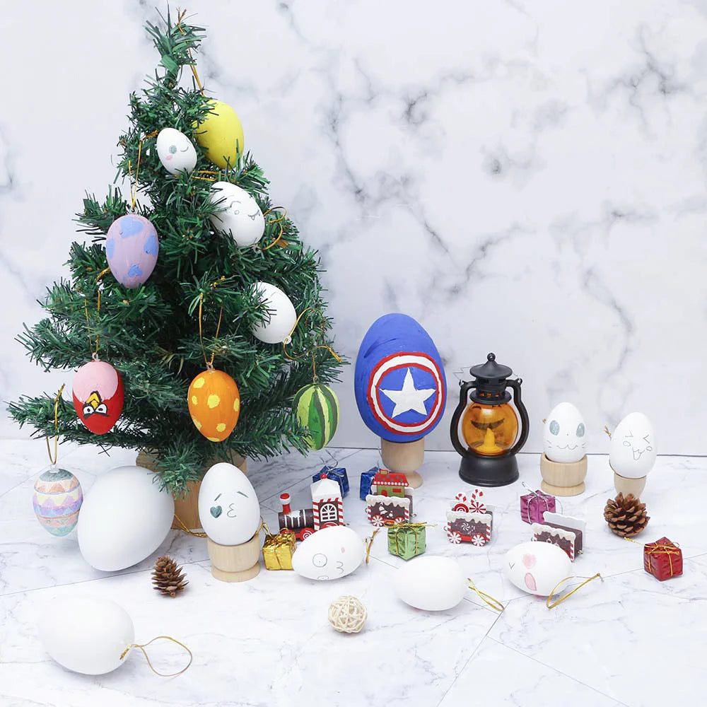 White Foam Easter Eggs DIY Craft Decoration 3–8cm | 1pc