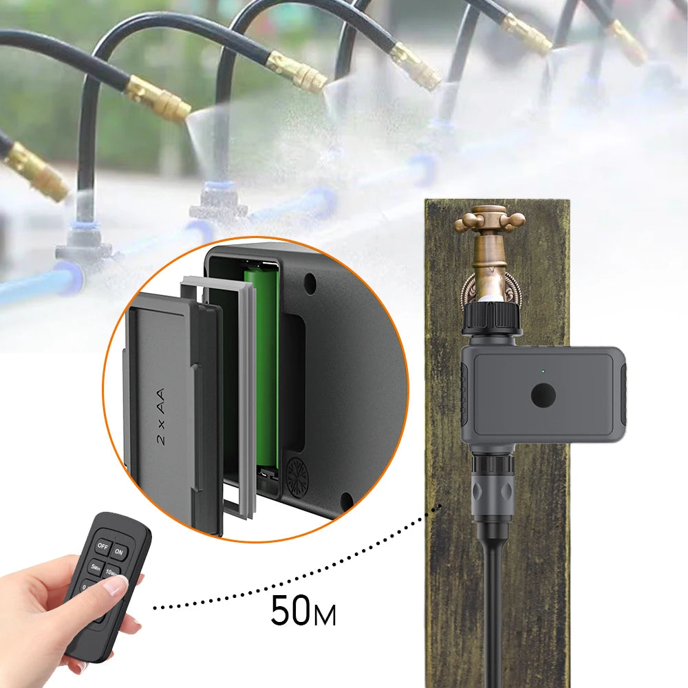 Remote Control Garden Water Timer – 6-Speed Auto Irrigation