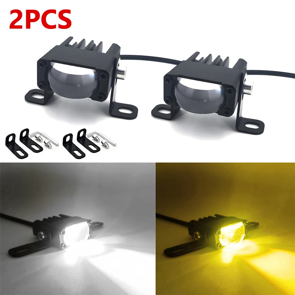 Mini LED Projector Fog Work Lamp – Car, Motorcycle & SUV