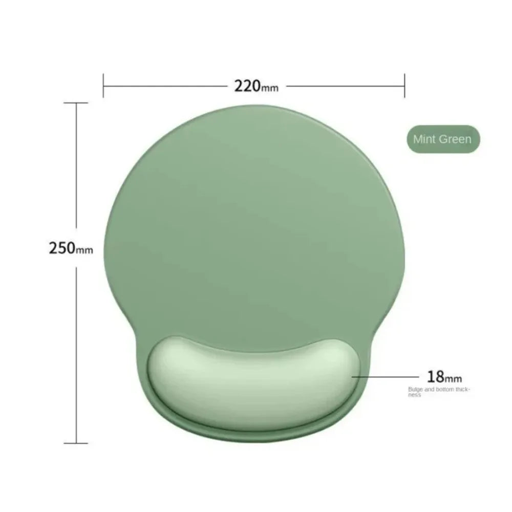 Gradient Mouse Pad with Wrist Rest & Non-Slip Rubber Base