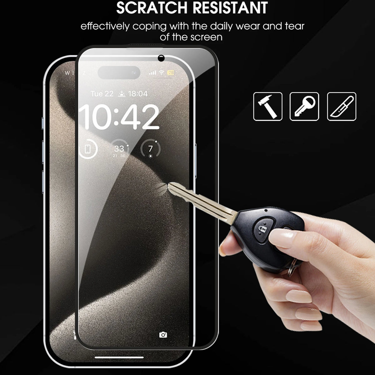 Privacy Screen Protector iPhone 17/17 Pro/Air – Tempered Glass