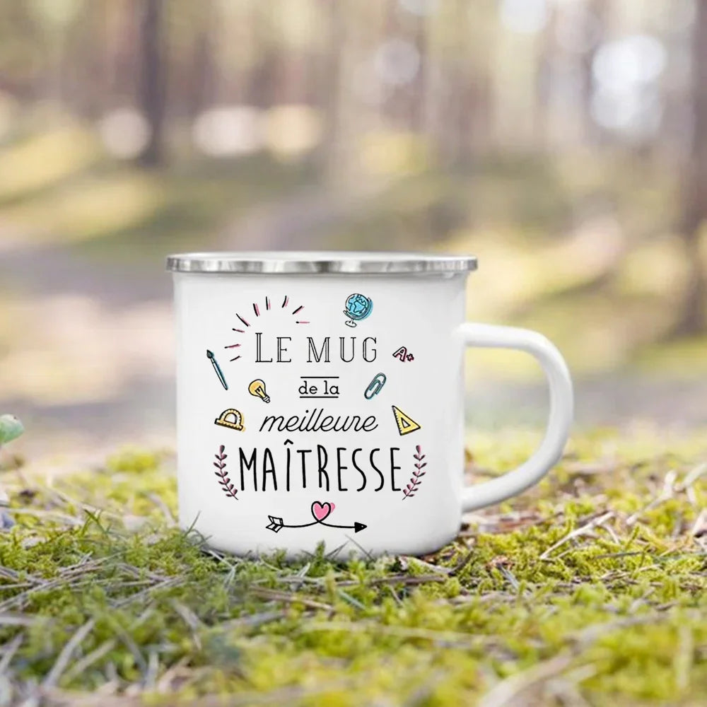 Thank You Teacher Enamel Mug | Thoughtful Teacher Gift