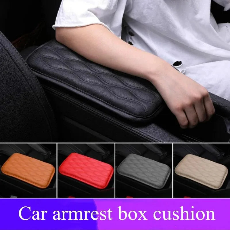 Universal PU Leather Car Armrest Pad Cover | Memory Foam Cushion