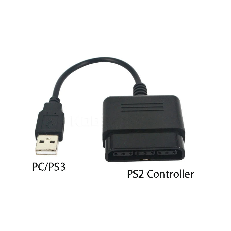 PS2 to PS3 & PC USB Gamepad Converter Cable | Controller Adapter
