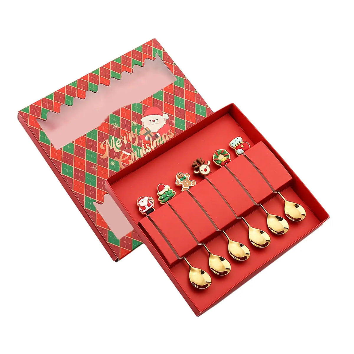 Santa Christmas Stainless Steel Cutlery Set – Spoons & Forks