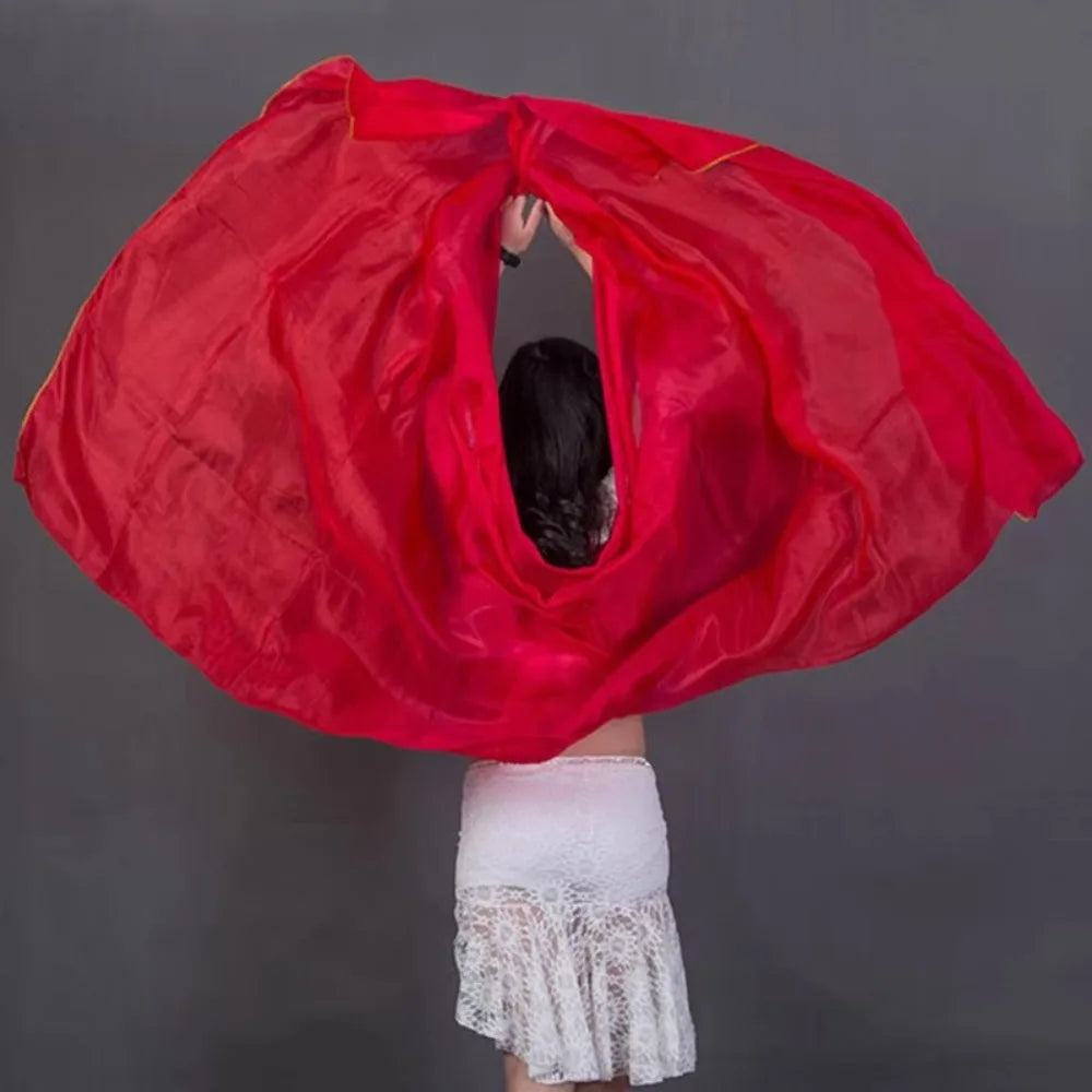 Gradient Belly Dance Veil Shawl 250x120cm – Polyester Flow