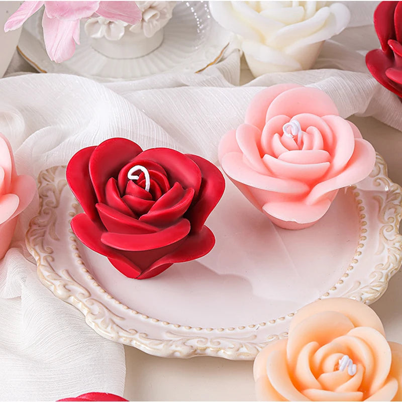 3D Rose Silicone Mold – Candle, Soap, Chocolate & Resin