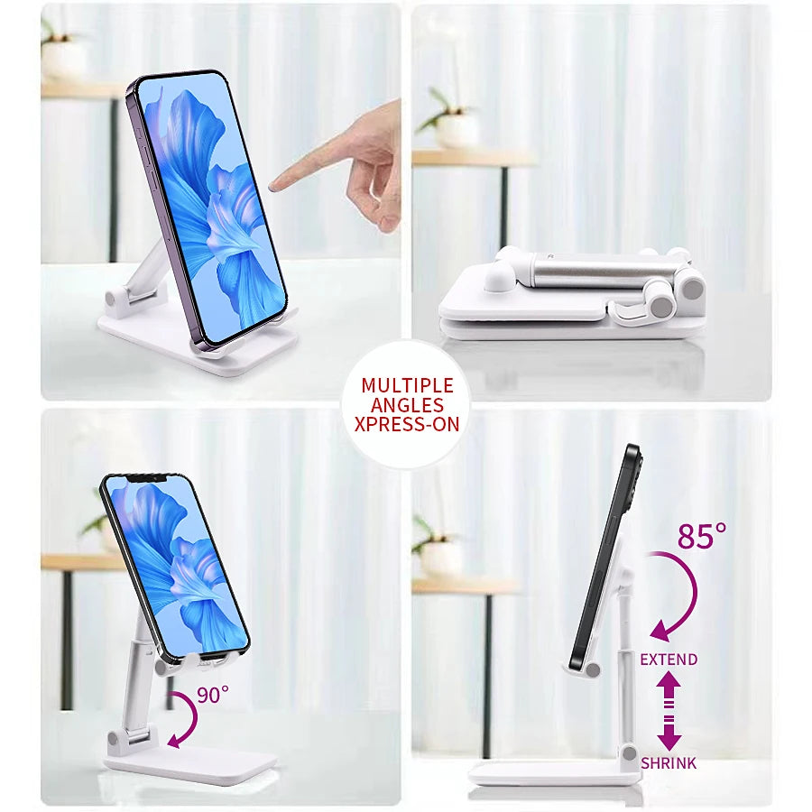 Flexible Desktop Phone & Tablet Holder Stand – Universal Lazy Mount