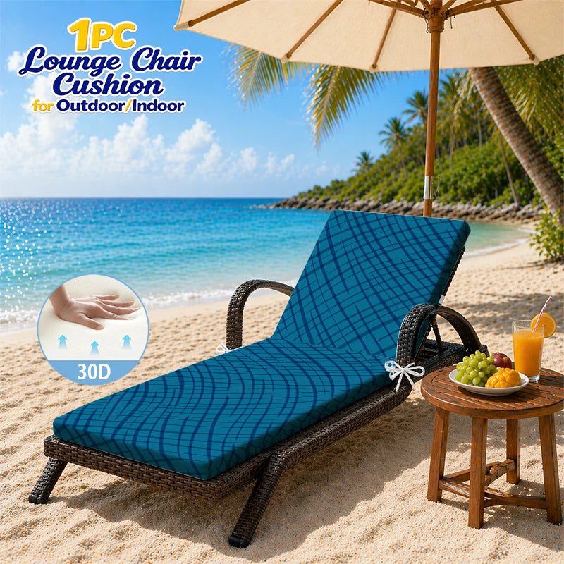 30D Foam Striped Lounge Chair Cushion – Indoor & Outdoor