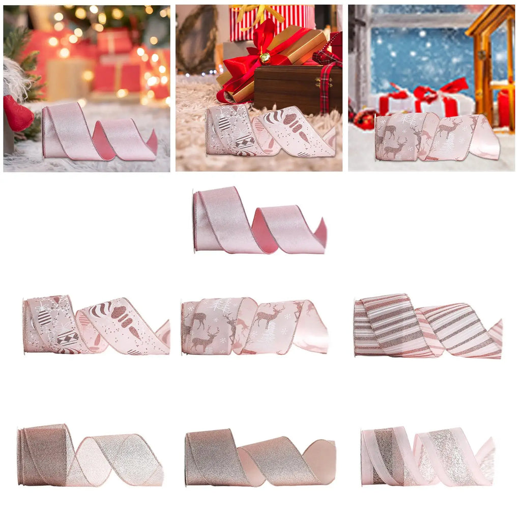 Christmas Rose Gold Ribbon – DIY Xmas Tree & Gift Wrap Decor
