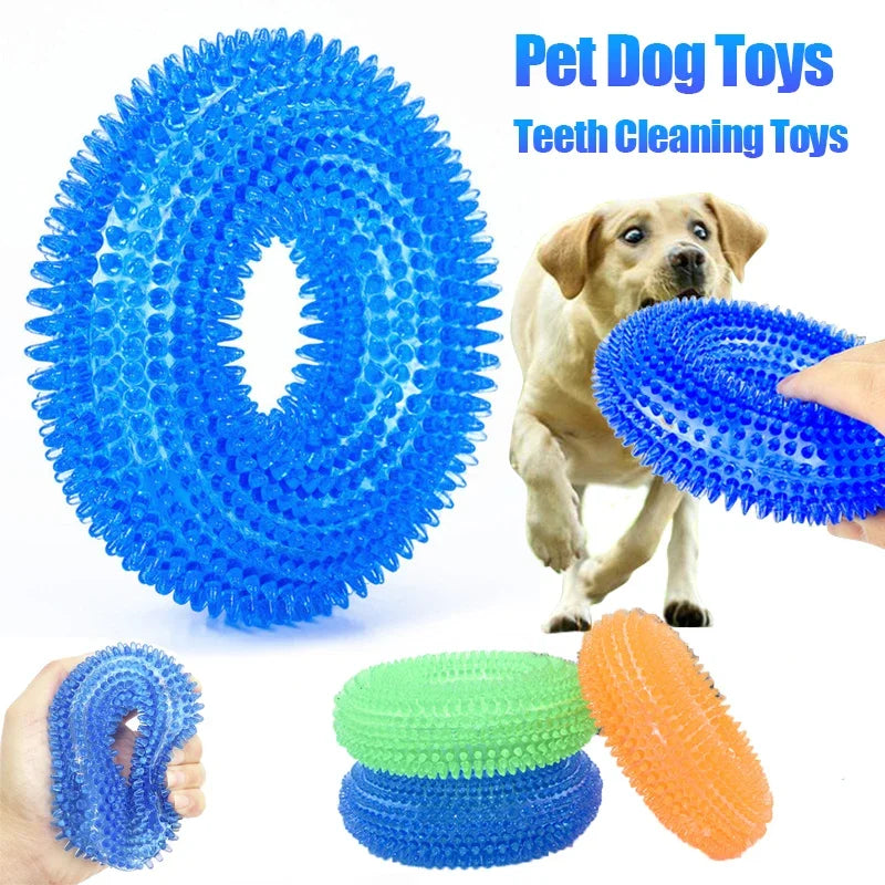 Squeaky Dog Chew Toy – TPR Bite-Resistant Molar Teeth Cleaner