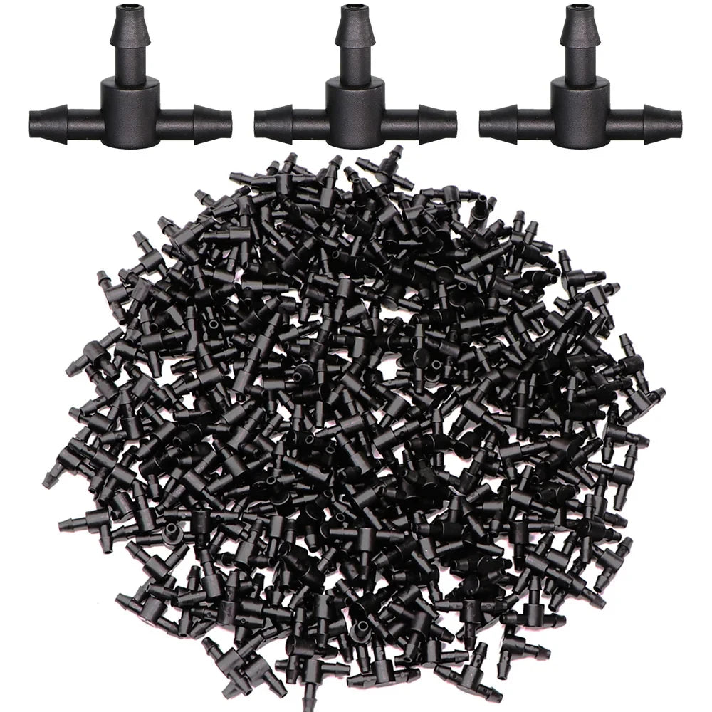 1/4" Drip Irrigation Barbed Fittings – Tees, Cross, Plug & Adaptors