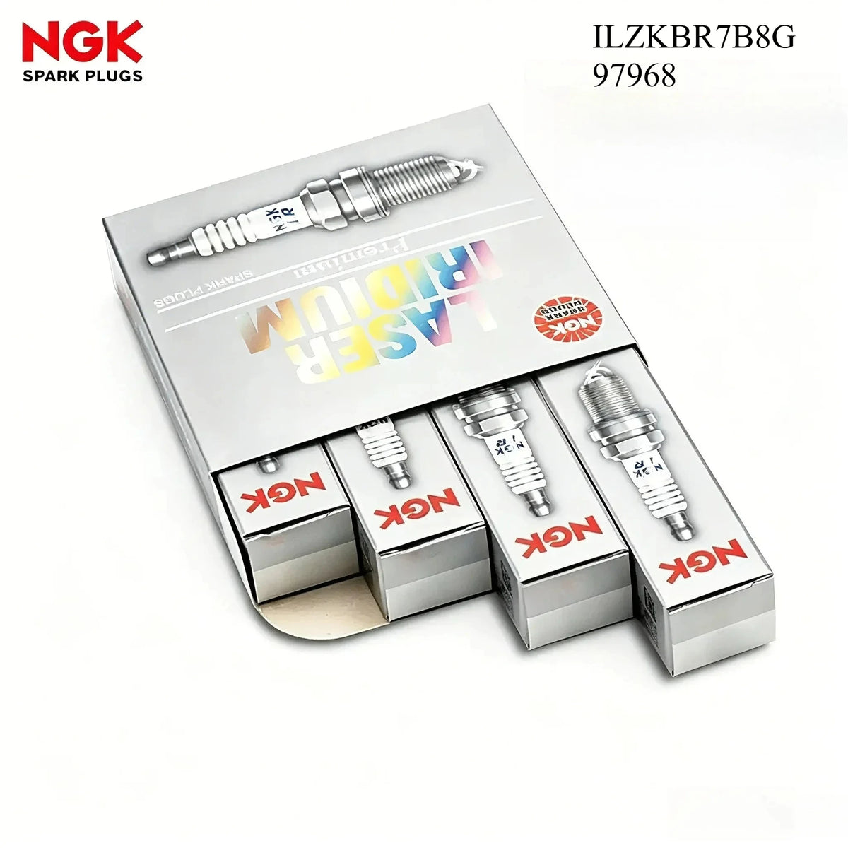 NGK ILZKBR7B8G Iridium Platinum Spark Plugs 4-Pack BMW