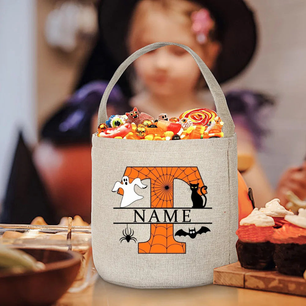Personalised Halloween Trick or Treat Bag – Kids Candy Tote
