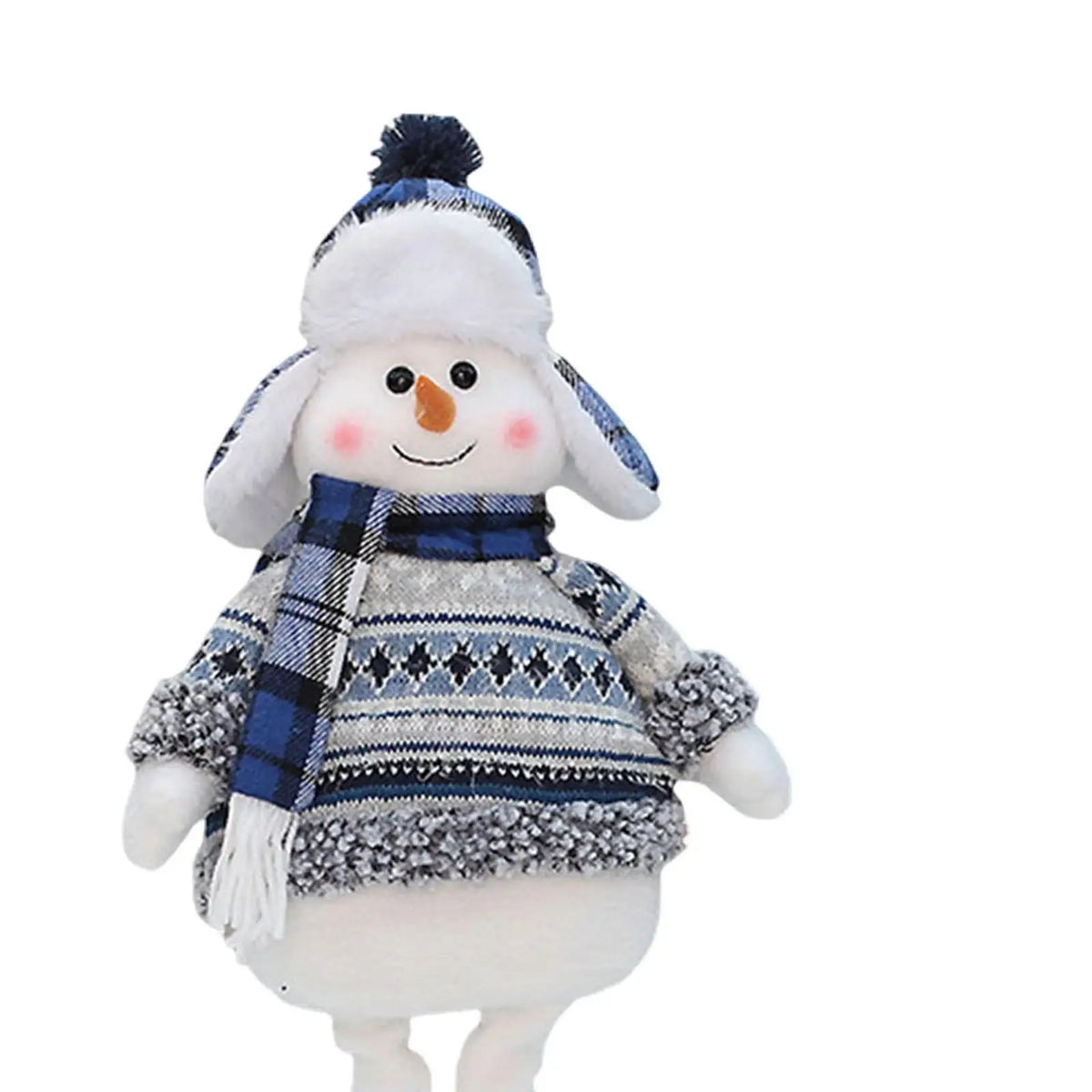Christmas Snowman Plush Doll | Extendable Legs Holiday Decor