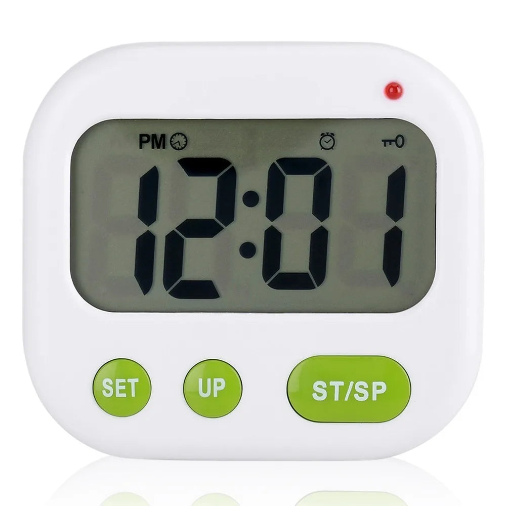 Glow-in-the-Dark Digital Alarm Clock | Vibration & Timer