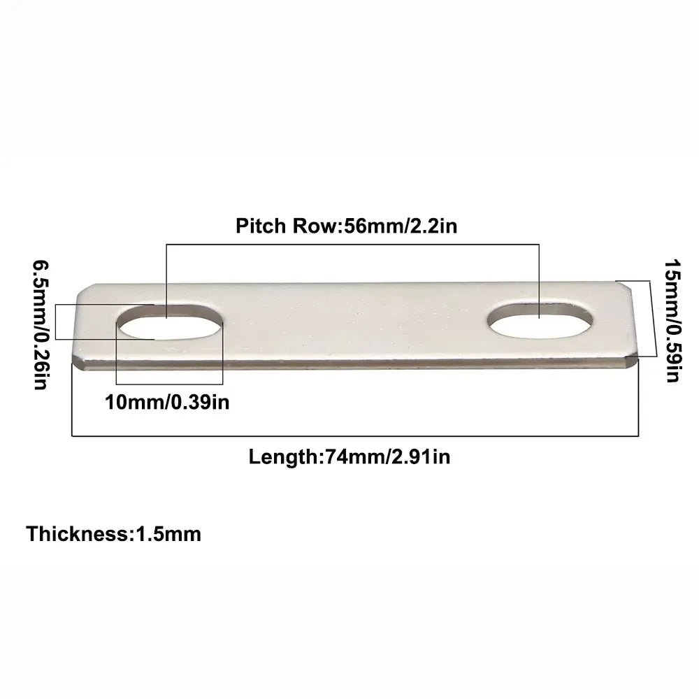 M6 Nickel-Plated Copper Bus Bar Connector for LiFePO4 Cells