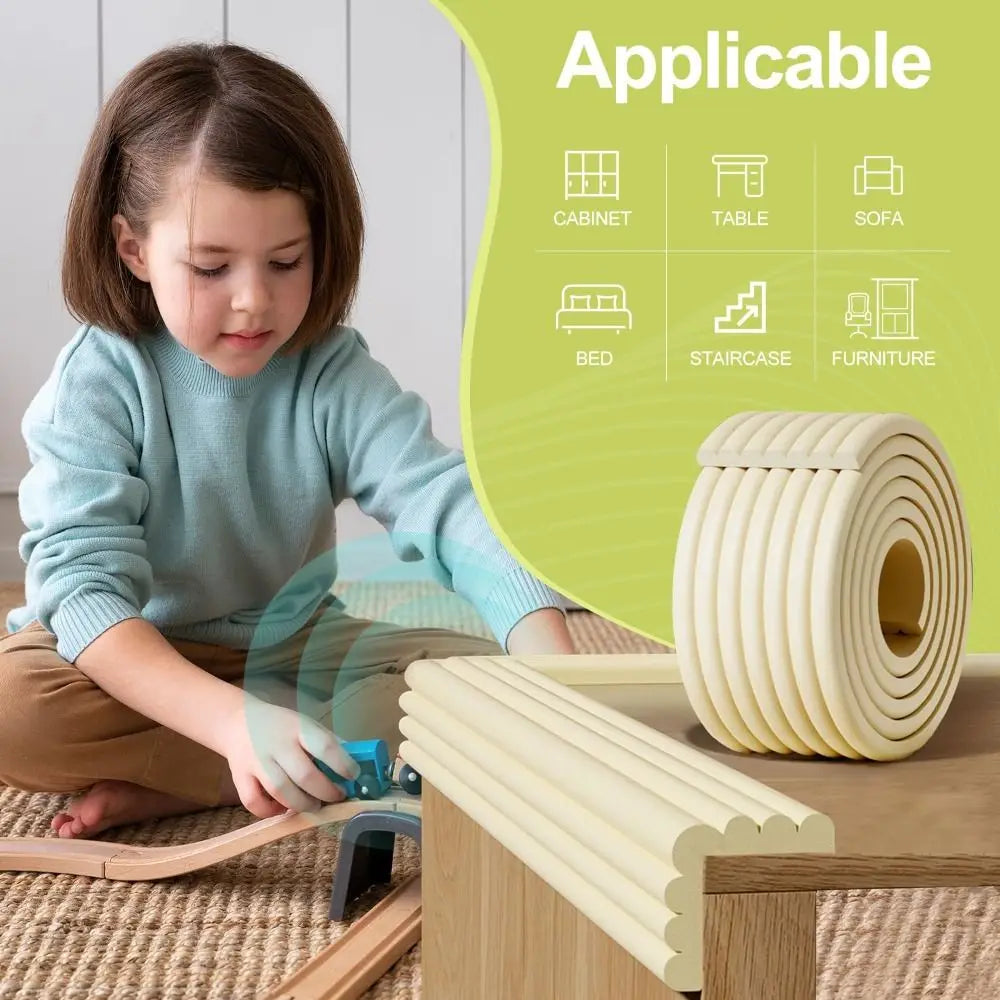 2m Baby Safety Desk Edge Guard Strip – Self-Adhesive XPE Foam