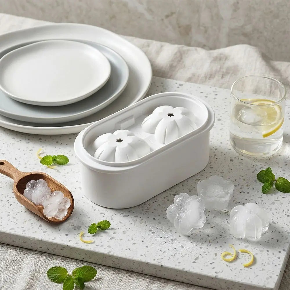 3D Cherry Blossom Silicone Ice Mold – BPA-Free, Easy Release